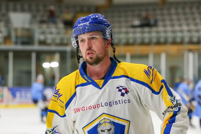 LEADING ROLE: Leeds Knights' defenceman, Bobby Streetly. Picture courtesy of Andy Bourke/Podium Prints.