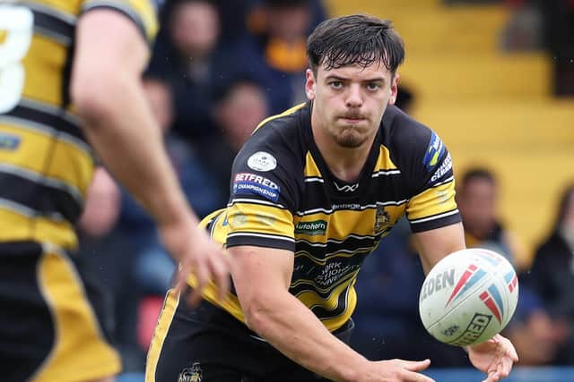 Dewsbury Rams winger Will Oakes has rejoined York City Knights on a permanent deal after previous successful loan spells. Picture: Ash Allen/SWpix.com.