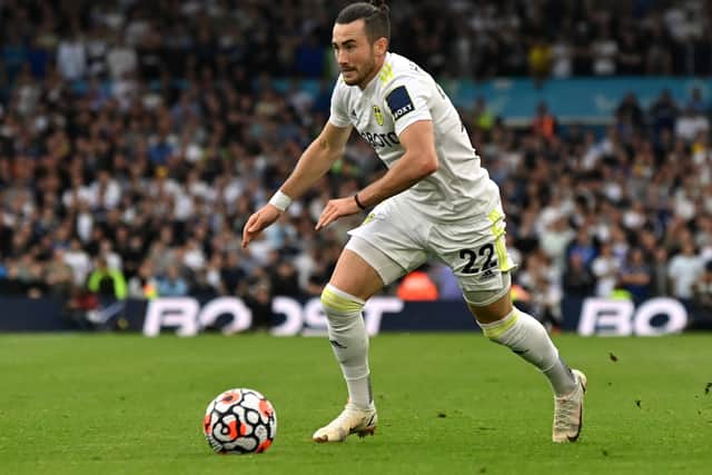 Should Raphinha return to Leeds United's starting line-up to face Wolves at Elland Road tomorrow, Jack Harrison is the player many feel will have to make way for the Brazilian. 
Picture: Bruce Rollinson/JPIMedia.