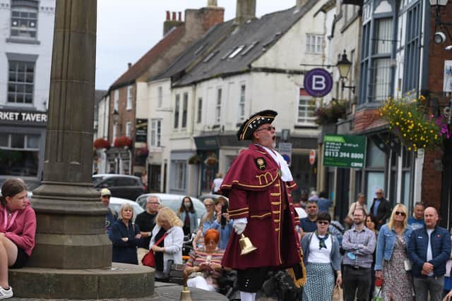 Knaresborough Town Cryer competition part of the Feva Festival, Knaresborough in August 2021.

 Morley Town Cryer Steven Holt won best dressed town cryer in the competition.

Picture Gerard Binks