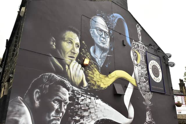 The latest Leeds United mural to be unveiled featuring Marcelo Bielsa, Don Revie and Howard Wilkinson. Pic: Getty