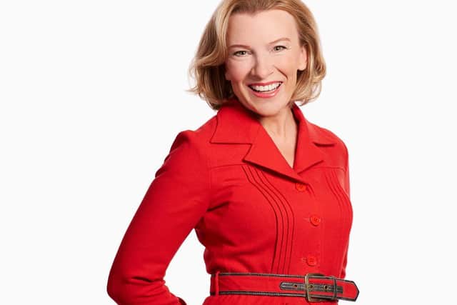 Amanda, pictured in a second-hand red dress, has gained a following for her vintage fashion