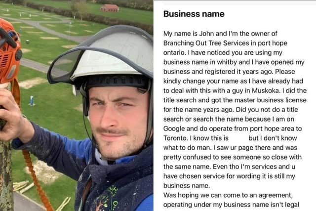 Joe Hinchliffe, 28, has been running his business 'Branching Out' from his hometown of Whitby in North Yorkshire for the past six years.
Pic: Joe Hinchliffe