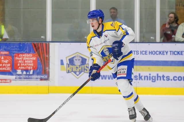 Leeds Knights defenceman

Jordan Griffin

won't be fit to face Swindon Wildcats Picture: Andy Bourke/Podium Prints
