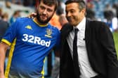 Leeds United chairman Andrea Radrizzani poses for a photograph with a fan. Pic: George Wood.