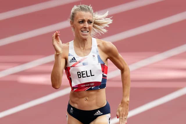 On the run: Alexandra Bell of Leeds competing in the Olympic semi-final (Picture: PA)