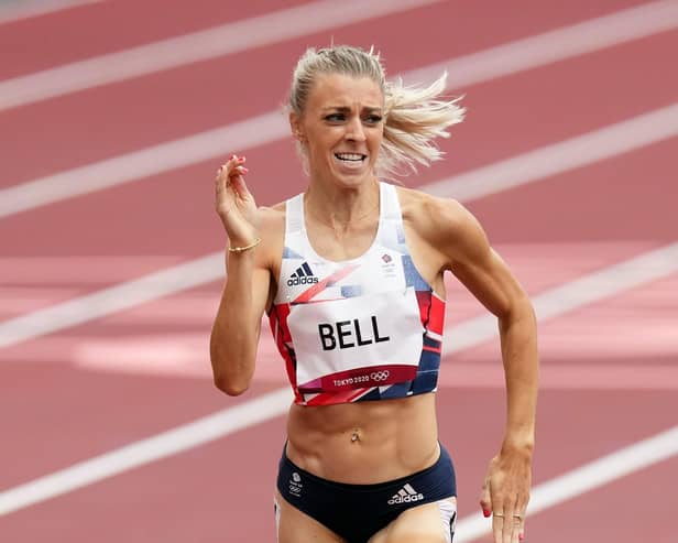On the run: Alexandra Bell of Leeds competing in the Olympic semi-final (Picture: PA)