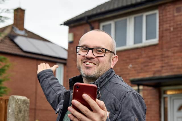 Morley resident Anthony Smith recently installed solar panels onto his home thanks to the council's work with Better Homes Yorkshire.