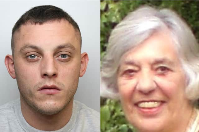 Blake Priestley was jailed for five years and eight months over the death of Ann Hopper in the horror crash on Otley Road. Priestley lied to police after the incident, blaming Mrs Hopper for the collision.