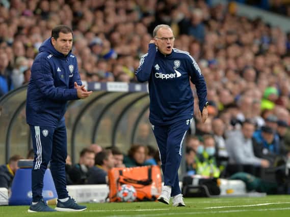 ROARED ON - Marcelo Bielsa and Leeds United enjoyed a remarkable amount of noise from their supporters at Elland Road against Wolves. Pic: Bruce Rollinson