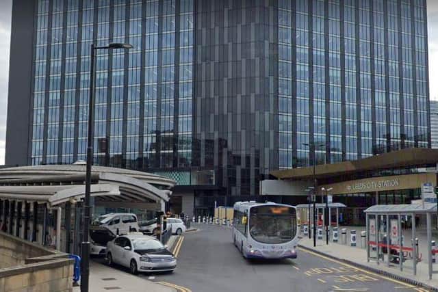 The incident happened outside Leeds City Station (Photo: Google)