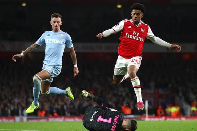 Arsenal beat Leeds United 1-0 in the FA Cup third round in 2020. Pic: Julian Finney.