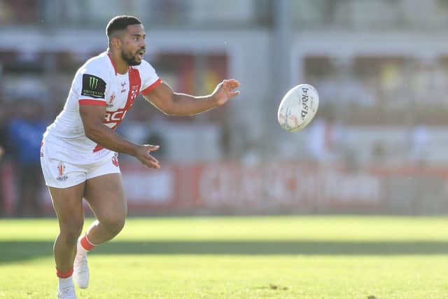 Kruise Leeming of England on his debut against France (Picture: Will Palmer/SWpix.com)
