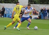Guiseley's Jacob Gratton had chances to break the deadlock at Chorley. Picture: Steve Riding.