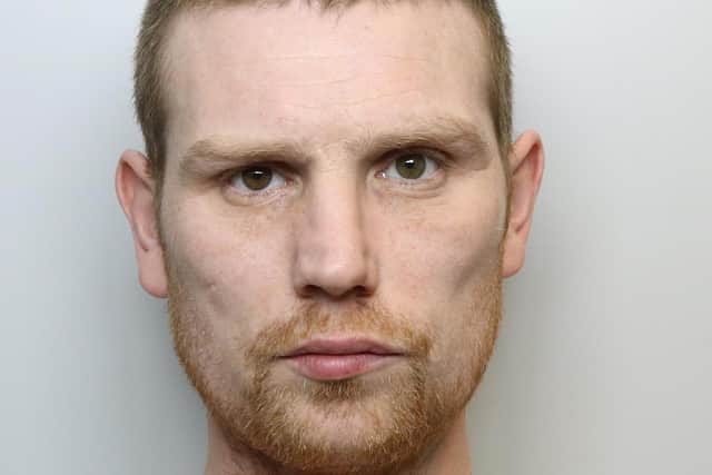 Ian Hinchcliffe was jailed for three years at Leeds Crown Court for assaults on two prison inmates.