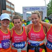 Hayley Foster, Fiona Helmsley, Tina Birkenshaw and Aideen Fox tackled the Abbey Dash in aid of Breast Cancer Now. Picture: Steve Riding