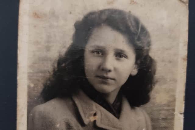 Pauline Hoggard as a young girl back in the 1940s.