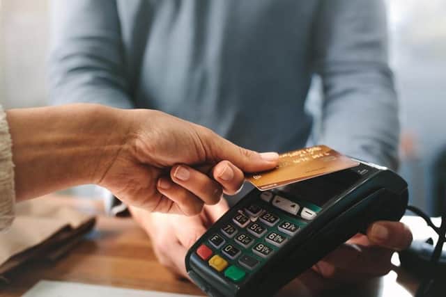 The limit for contactless card payments has gone up to £100. Picture: Shutterstock