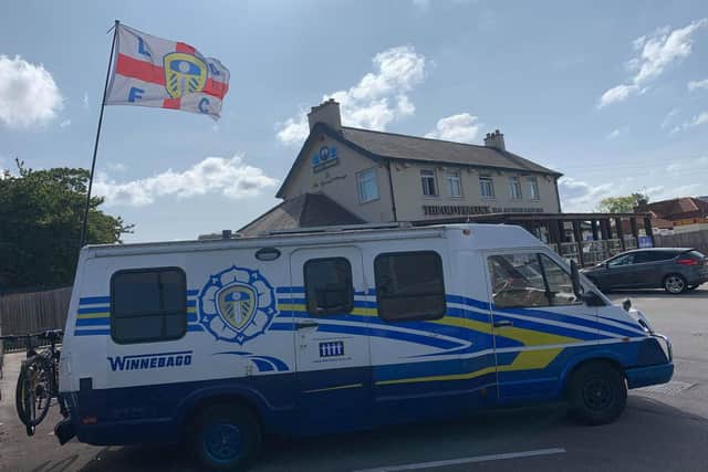 The van can often be seen parked outside The Peacock
Pic: Glynn Bennett