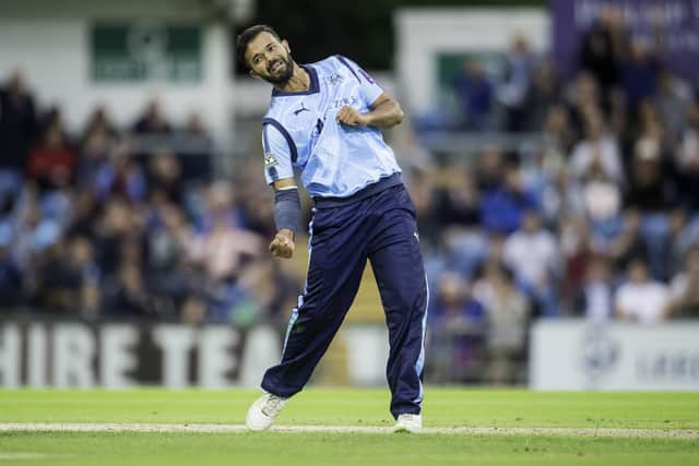 Azeem Rafiq, pictured in action for Yorkshire back in 2017. Picture by Allan McKenzie/SWpix.com