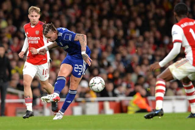 Leeds fans were delighted to see Kalvin Phillips come through 90 troube-free minutes against Arsenal in the Carabao Cup defeat at the Emirates on Tuesday evening. Picture: Bruce Rollinson/JPIMedia.