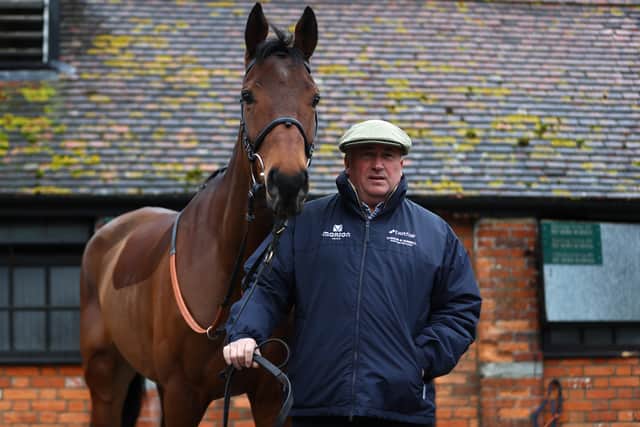 Champion trainer Paul Nicholls with Cyrname.
