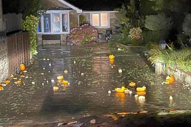 The display was smashed outside Kate's home.
Pic: Kate Westman
