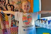 Alba in her 1 Million Steps T-shirt ready to take on her toughest challenge yet