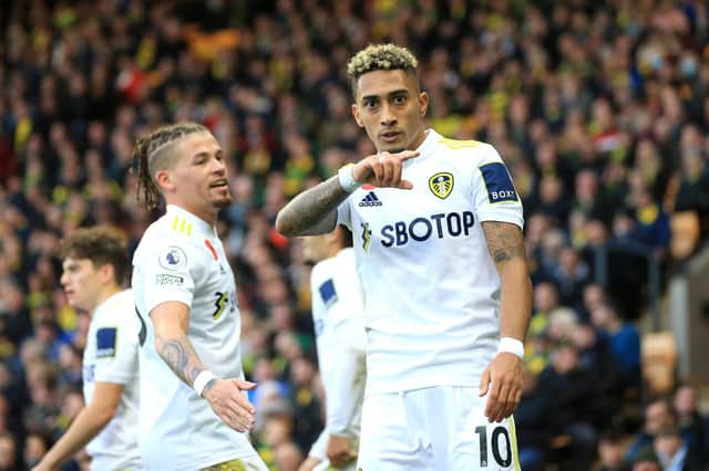 ANGRY MAN - Raphinha's hatred of losing is evident in the way he plays for Leeds United and it was on show at Norwich City. Pic: Getty