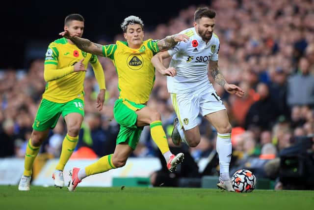 BIG WIN - Leeds United were under huge pressure to beat Norwich City says Stuart Dallas and doing so gives them a platform. Pic: Getty