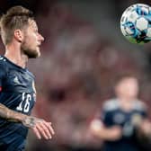 LATEST CALL UP: To the Scotland squad for Leeds United captain Liam Cooper, above. Photo by MADS CLAUS RASMUSSEN/Ritzau Scanpix/AFP via Getty Images.