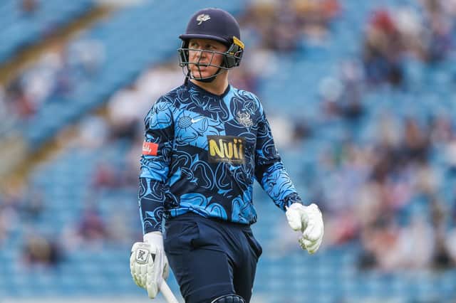 Gary Ballance pictured playing for Yorkshire Vikings in a T20 match in July.#

Photo: Alex Whitehead/SWpix.com