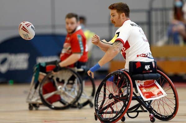 Leeds' James Simpson in action for England against Wales. Picture by Ed Sykes/SWpix.com.