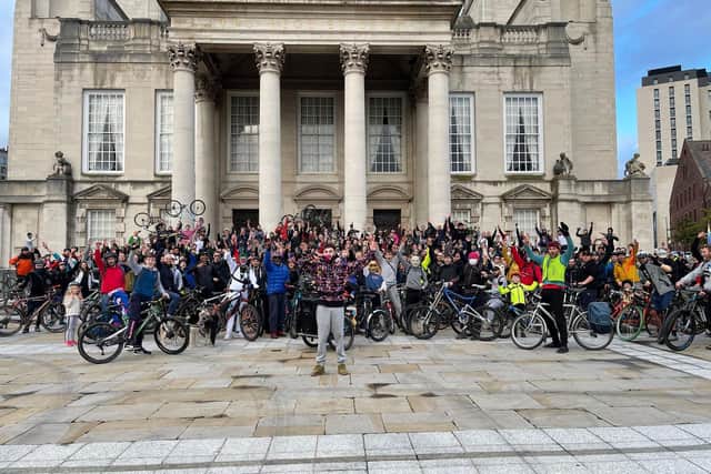 The ride finished at Millennium Square