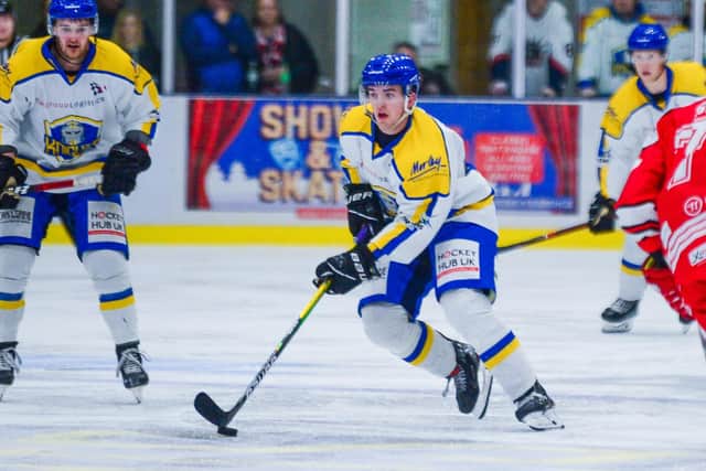 TWO-WAY: Defenceman Ben Solder has impressed for Leeds Knights but has spent a couple of weekends back with parent club Manchester Storm in the Elite League. Picture: James Hardisty