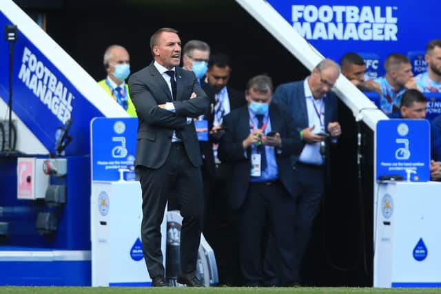 Leicester City manager Brendan Rodgers. Picture: Lindsey Parnaby/AFP/Getty.