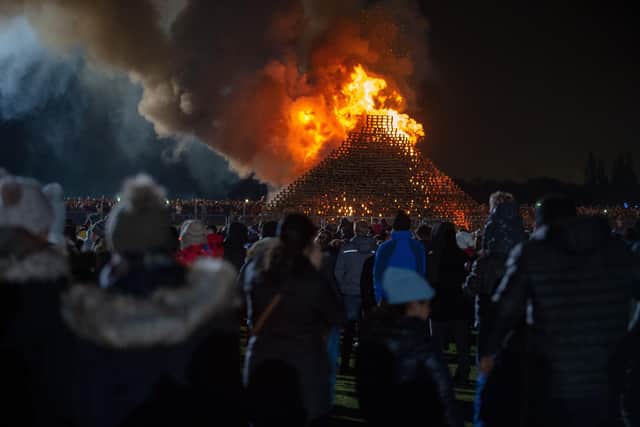 Roundhay Park bonfire in November 2019.