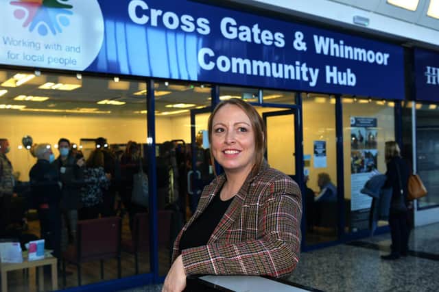 Joanna Horsfall is the CEO of Cross Gates Good Neighbours which has taken the lead on a new community hub that has been set up to continue outreach work done during the COVID pandemic.
4th November 2021.
Picture : Jonathan Gawthorpe