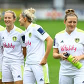 Leeds United Women's Rebekah Bass, Sarah Danby, Bridie Hannon, and Paige Williams. Pic: Leeds United Football Club.