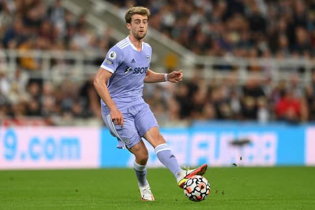 SLOW PROCESS: Says Leeds United striker Patrick Bamford, above, as he recovers from an ankle injury, the no 9 last in action for the Whites during the 1-1 draw at Newcastle United in the middle of September, pictured. Photo by Stu Forster/Getty Images.