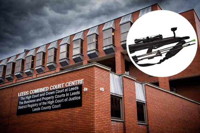 Jurors at Leeds Crown Court heard of the shocking capabilities of the deadly Airbow weapon during a "landmark" trial.
