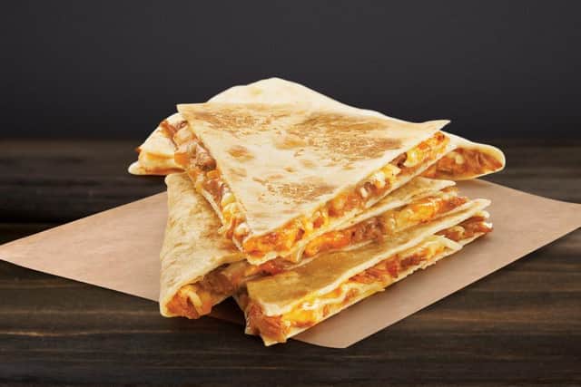 A simple yet delicious dish dating back to the 16th century. A quesadilla is made up primarily of melted cheese wrapped in a flat bread - with meat and spices sometimes added for extra zing.