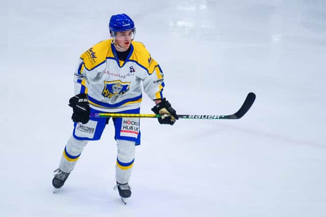 HELLO AGAIN: Leeds Knights' defenceman Ben Solder returns after a weekend away with Manchester Storm Picture: James Hardisty