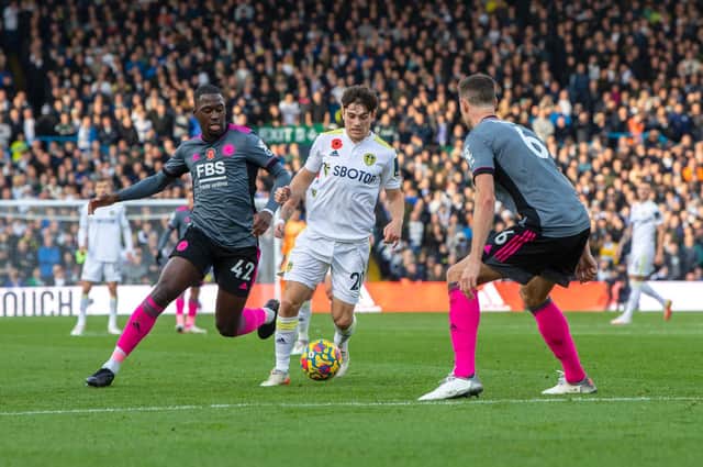 Leeds United played out a hard-fought 1-1 draw against Leicester City at Elland Road on Sunday afternoon. Pic: Tony Johnson
