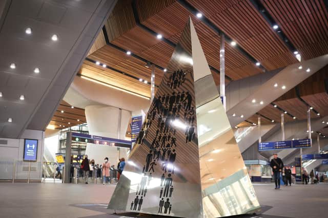 The Prostate Cancer Memorial has been unveiled in London Bridge Station (Photo: Martin Barraud)