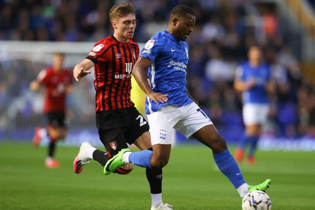 Leeds United's Leif Davis in action for loan club Bournemouth. Pic: Getty