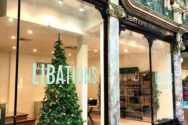 The pop up stores in Leeds' County Arcade is the UK's first dedicated Christmas rum store. Picture: Libations Rum.
