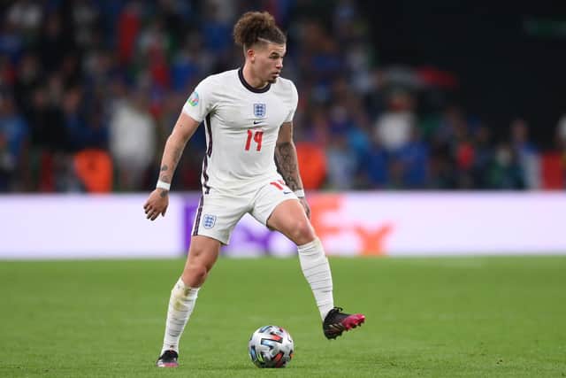 Leeds United's Kalvin Phillips in action for England. Pic: Laurence Griffiths.