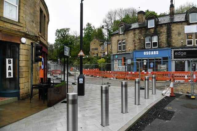 Morley Bottoms has been pedestrianised in an attempt to reduce pollution build-up in the area. Picture: Jonathan Gawthorpe.