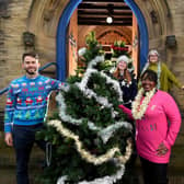 Crowfund appeal to help fund drive-in Christmas carol services.
Pictured (from left) outside Wortley and Farnley Church are Chris Balding, Rev Claire Corley, Rev June Cockburn and Wendy Gaunt.

Photo: Simon Hulme